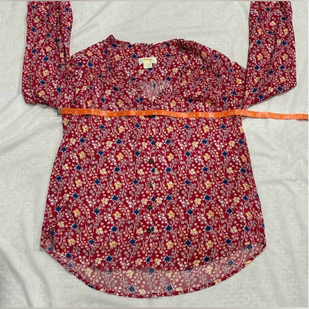 Maeve By Anthropologie Floral V-neck
Ruffle Blouse Size 4 - Picture 8 of 9